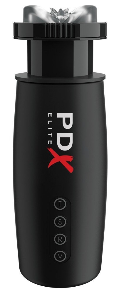 Masturbator PDX Elite Motobator 2 wibrujący z ssaniem USB 23 cm