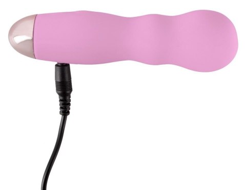 Mini wibrator Cuties różowy silikonowy USB 12 cm