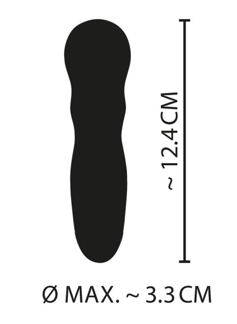 Mini wibrator Cuties różowy silikonowy USB 12 cm