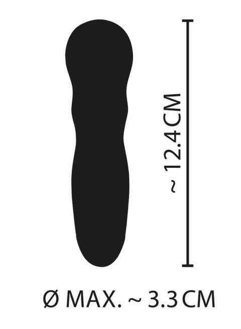 Mini wibrator Cuties różowy silikonowy USB 12 cm