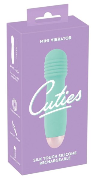 Mini wibrator silikonowy Cuties zielony USB 12,5 cm