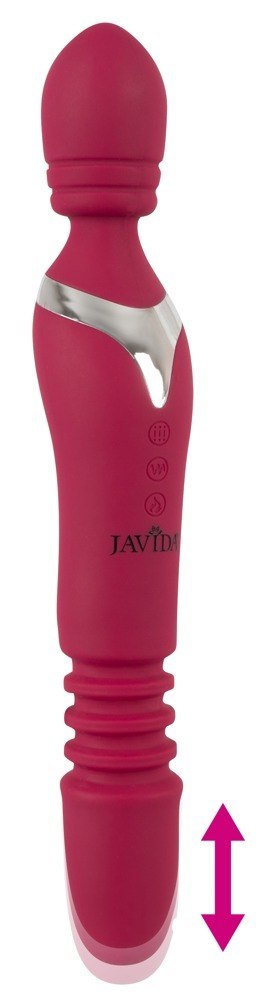 Wibrator Javida rozgrzewający z pchnięciami 27 cm USB
