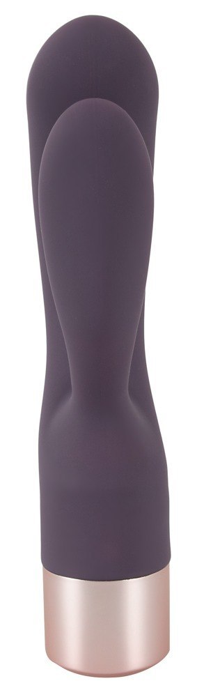 Wibrator króliczek Elegant Series podwójny silikonowy USB 15,2 cm