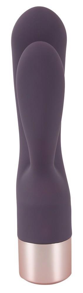 Wibrator króliczek Elegant Series podwójny silikonowy USB 15,2 cm