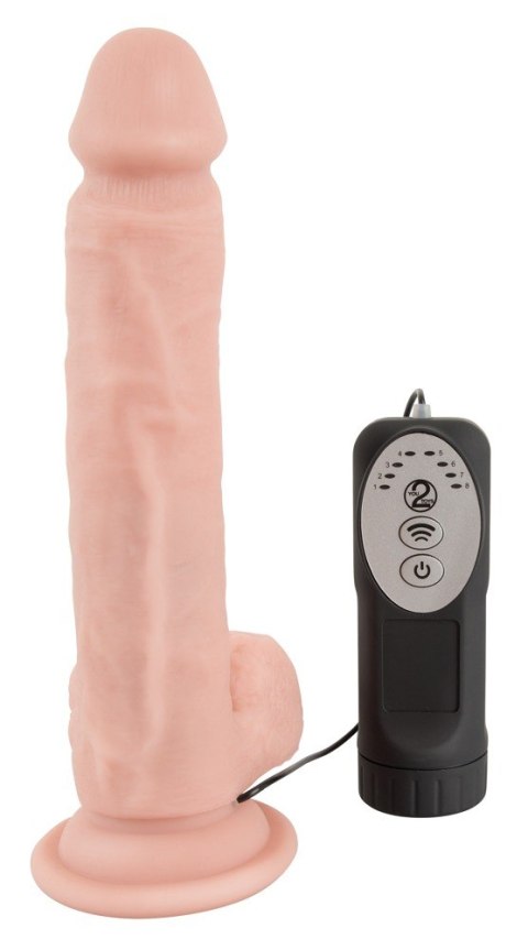 Wibrator realistyczny Medical Silicone z pchaniem 21 cm