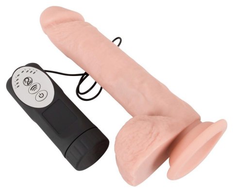 Wibrator realistyczny Medical Silicone z pchaniem 21 cm