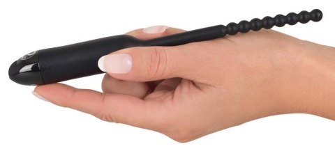 Wibrujący dilator Pearl You2Toys czarny silikonowy 19 cm