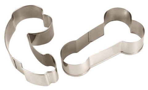 Zestaw 2 metalowych wykrawaczek do ciastek penis 10 cm