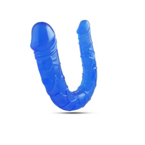Dildo podwójne Toyz4Lovers Lily niebieskie 15 cm
