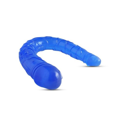 Dildo podwójne Toyz4Lovers Lily niebieskie 15 cm