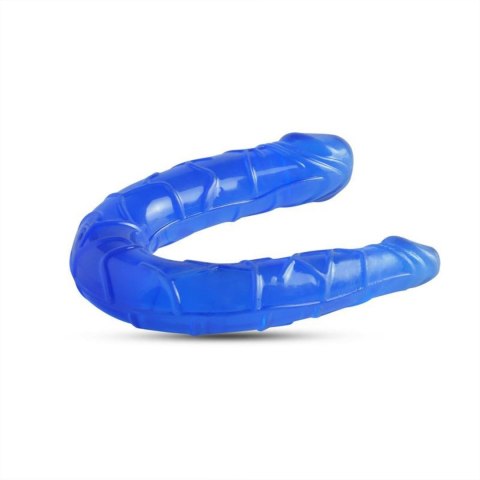 Dildo podwójne Toyz4Lovers Lily niebieskie 15 cm