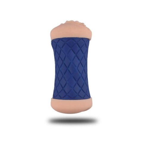 Masturbator podwójny silikonowy Toyz4lovers niebieski 15 cm