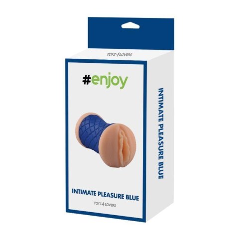 Masturbator podwójny silikonowy Toyz4lovers niebieski 15 cm