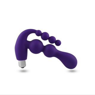 Wibrujący masażer prostaty silikonowy fioletowy 15,5 cm