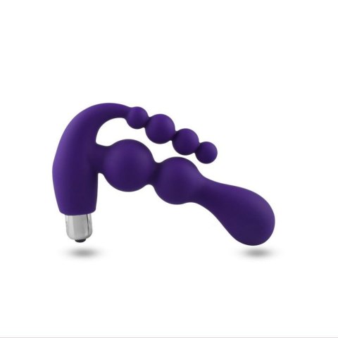 Wibrujący masażer prostaty silikonowy fioletowy 15,5 cm