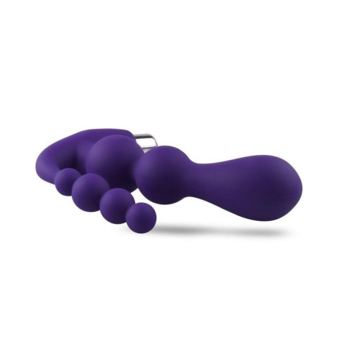 Wibrujący masażer prostaty silikonowy fioletowy 15,5 cm
