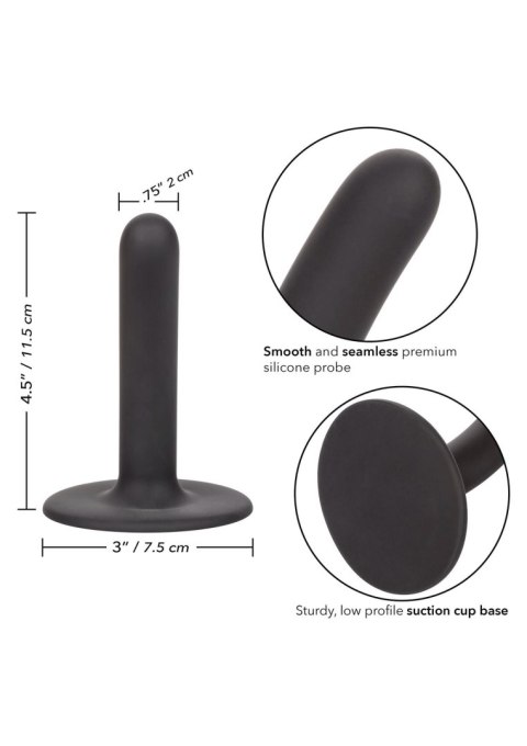 Dildo analne Boundless silikonowe czarne 11.5 cm