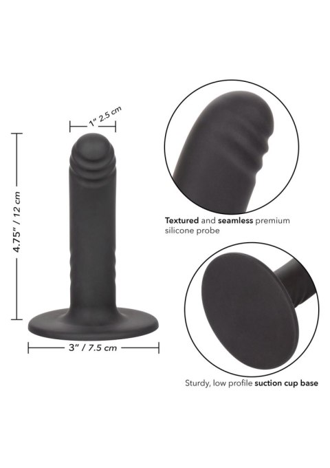 Dildo analne Calexotics Boundless żebrowane czarne 12 cm