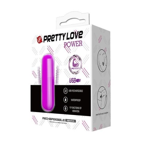 Jajko wibrujące Pretty Love mini 12 funkcji USB wodoodporne