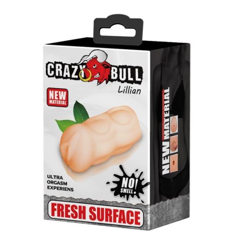 Masturbator kompaktowy realistyczny Crazy Bull Lillian wodoodporny 13 cm