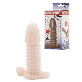Przedłużka na penisa z wypustkami Baile Wolftooth 14 cm