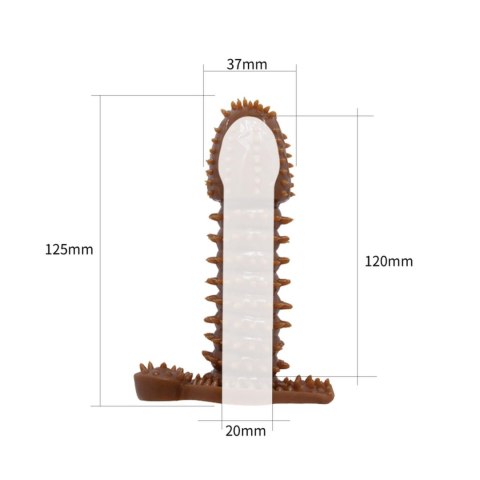 Przedłużka na penisa z wypustkami Baile Wolftooth 14 cm