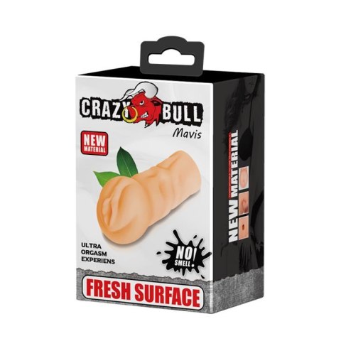 Realistyczny kompaktowy masturbator Mavis Crazy Bull wodoodporny 15 cm