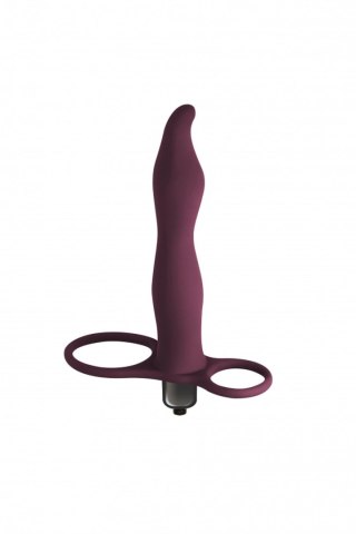 Strap on Pure Passion Flirtini bordowy z wibracją