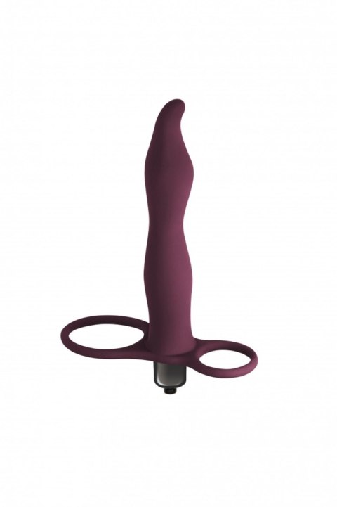 Strap on Pure Passion Flirtini bordowy z wibracją