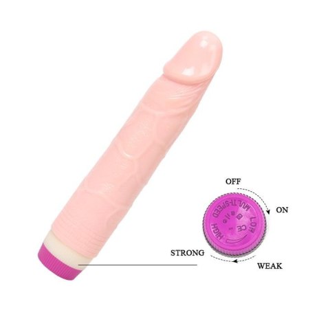 Wibrator realistyczny żelowy Baile miękki rozgrzewający 21 cm