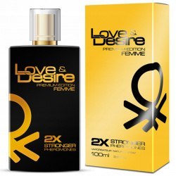 Feromony damskie Love Desire Złoty 100 ml