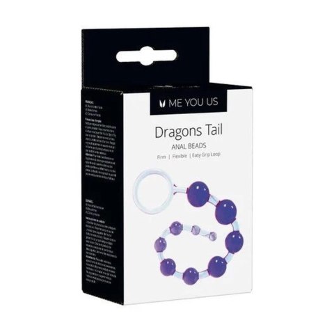 Kulki analne Me You Us Dragonz Tail fioletowe wodoodporne