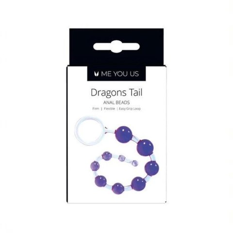 Kulki analne Me You Us Dragonz Tail fioletowe wodoodporne