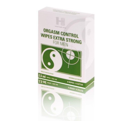 Naturalne chusteczki opóźniające wytrysk Sexual Health Series 6 szt