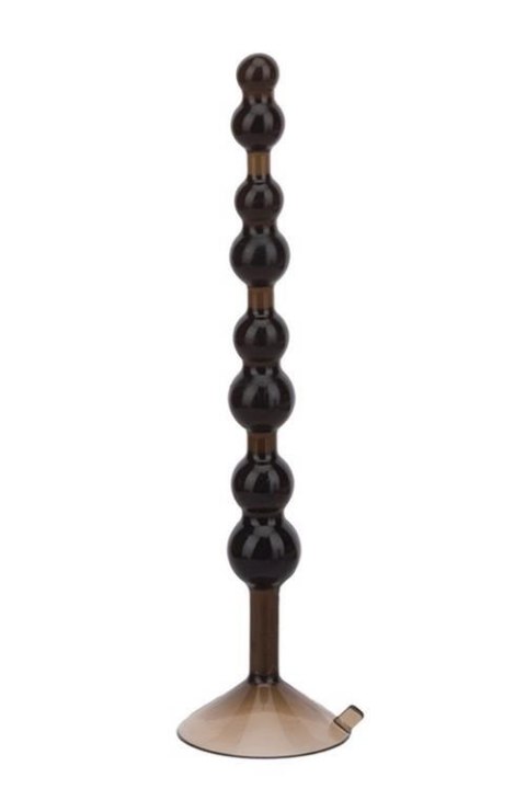 Pręt analny Love Throb NMC czarny miękki PVC z przyssawką ø4cm