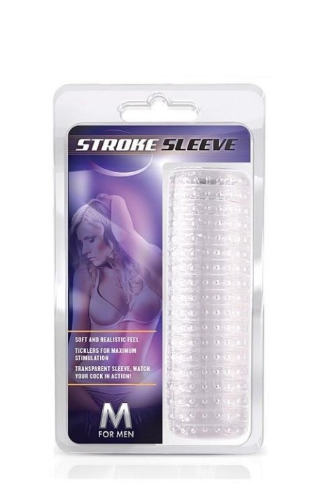 Przedłużka TPE Blush M For Men Stroke Sleeve przezroczysta