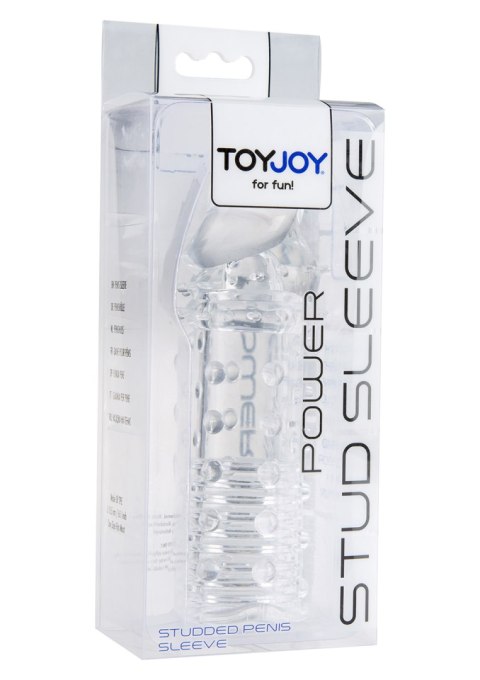 Przedłużka pogrubiająca ToyJoy Power Stud transparentna 4,5 cm