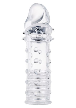 Przedłużka pogrubiająca ToyJoy Power Stud transparentna 4,5 cm