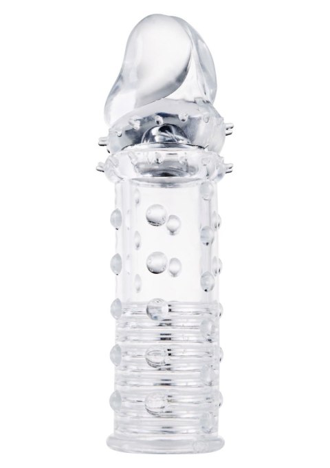 Przedłużka pogrubiająca ToyJoy Power Stud transparentna 4,5 cm
