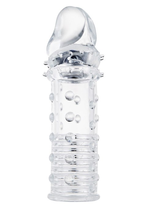 Przedłużka pogrubiająca ToyJoy Power Stud transparentna 4,5 cm