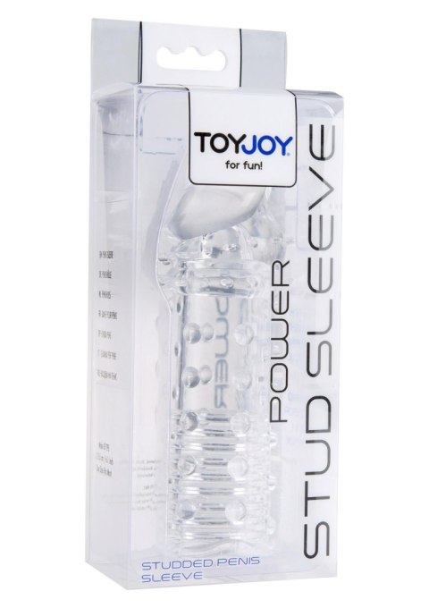 Przedłużka pogrubiająca ToyJoy Power Stud transparentna 4,5 cm