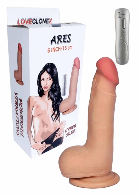 Realistyczny wibrator Ares Loveclonex 15 cm