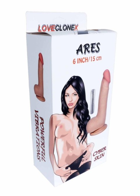 Realistyczny wibrator Ares Loveclonex 15 cm