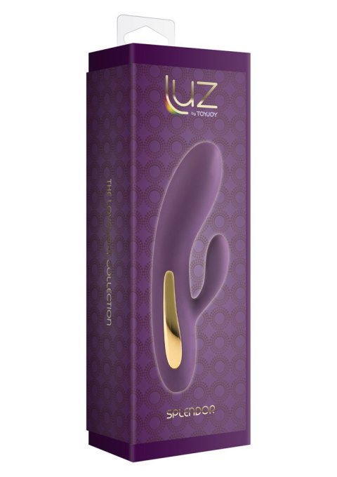 Wibrator króliczek Splendor silikonowy ToyJoy fioletowy USB 17 cm