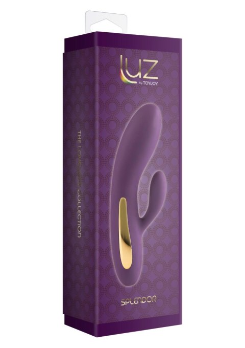 Wibrator króliczek Splendor silikonowy ToyJoy fioletowy USB 17 cm