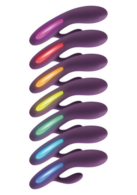 Wibrator króliczek Splendor silikonowy ToyJoy fioletowy USB 17 cm
