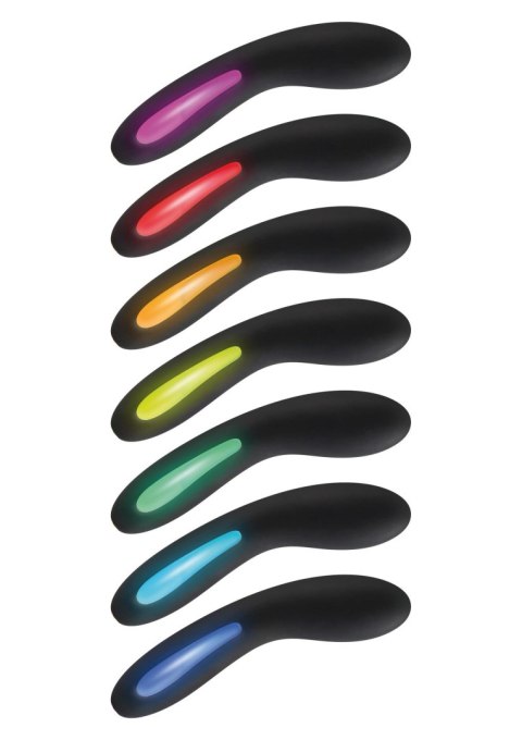Wibrator punktu G ToyJoy Luminate silikonowy czarny USB 17 cm