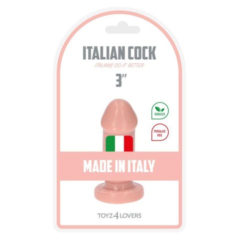Dildo analne Mio cieliste Toyz4lovers 8 cm z przyssawką