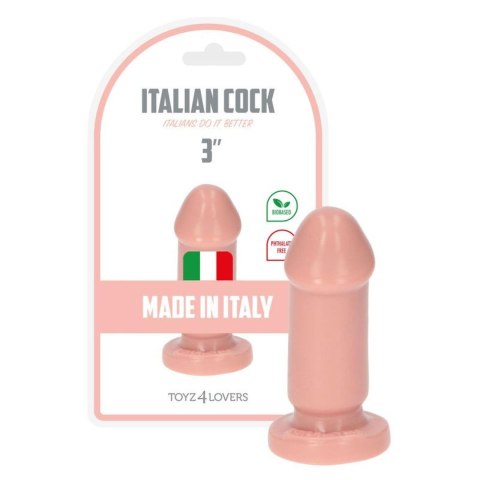 Dildo analne Mio cieliste Toyz4lovers 8 cm z przyssawką