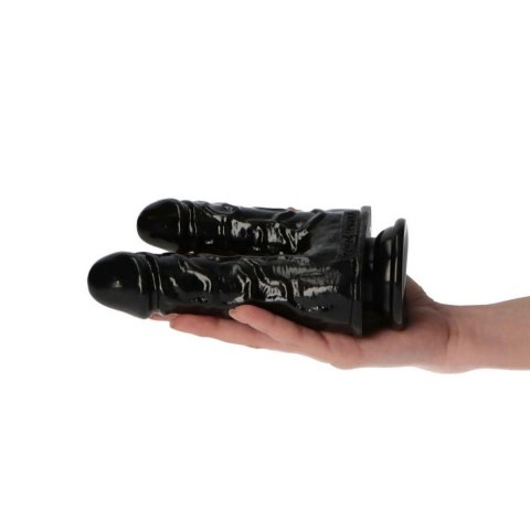 Dildo podwójne z przyssawką Toyz4lovers czarne 155 cm